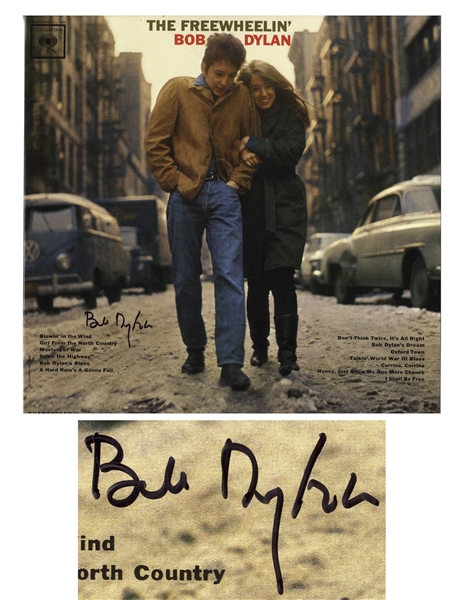 Bob Dylan Signed Album ''The Freewheelin' Bob Dylan'' -- With Epperson COA